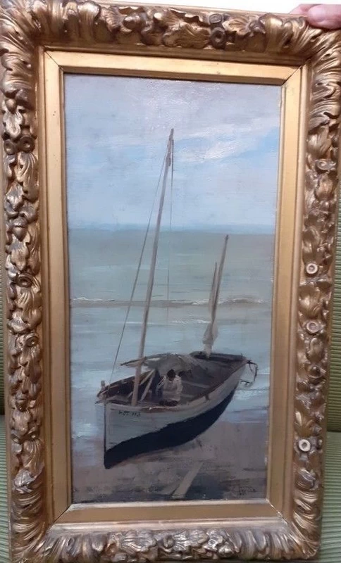 La barca di padre Dorange, il muto a bordo - dal Saint, Cloud, museo Avelines